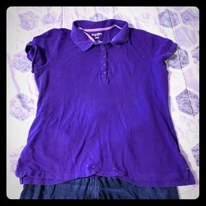 Purple Collar Shirt